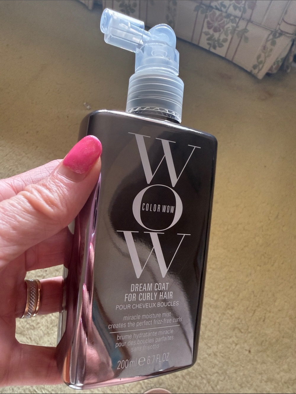 Dream Coat for Curly Hair – Moisture Mist (Pink Accent)